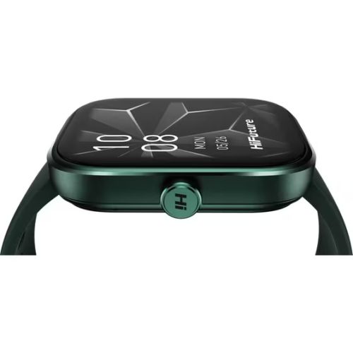 Часовник HiFuture Lume Pro Dark Green1, 85 " AMOLED, Always on Display, Powered by Dual Core, Aerospace-Grade Ultra Light Aluminum Frame, Bluetooth Call, 3D User Interface, 1ATM Waterproof, 24/7 True Heart Rate & Blood Oxygen Sensor, 100+Sports Mode, Up t