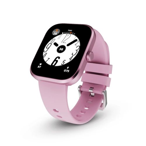 Часовник HiFuture Lume Pro Pink, 1.85 " AMOLED, Always on Display, Powered by Dual Core, Aerospace-Grade Ultra Light Aluminum Frame, Bluetooth Call, 3D User Interface, 1ATM Waterproof, 24/7 True Heart Rate & Blood Oxygen Sensor, 100+Sports Mode, Up to 7 d