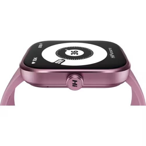 Часовник HiFuture Lume Pro Pink, 1.85 " AMOLED, Always on Display, Powered by Dual Core, Aerospace-Grade Ultra Light Aluminum Frame, Bluetooth Call, 3D User Interface, 1ATM Waterproof, 24/7 True Heart Rate & Blood Oxygen Sensor, 100+Sports Mode, Up to 7 d