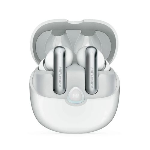 Слушалки HiFuture SonicAir White, 4MICS ENC, 35 Hours Playtime,  Wireless 5.3, 10MM Driver, Soft Bass, Comfort Fit