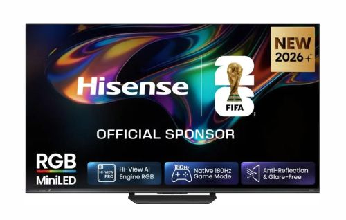 Телевизор Hisense 65" UR8S, 4K Ultra HD 3840x2160, RGB Mini Led , DLED, Quantum Dot, 180Hz, IPS, HDR 10+, HLG, Dolby Vision IQ, Dolby Atmos, Smart TV,Light Sensor,WiFi 6eGHz, WiFi Direct, BT,2x10 W + 20 W + 2x5 W, Anyview Cast, 4xHDMI, 2xUSB, LAN, CI+, DV