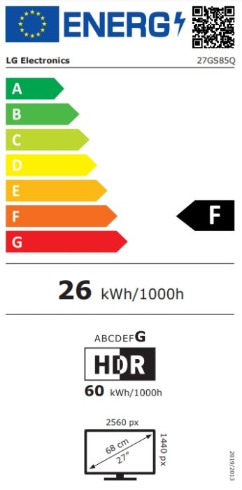 Монитор LG 27GS85Q-B, 27", UltraGear QHD Nano IPS, 1ms, AG, QHD (2560x1440), 200Hz, HDR 400, 1000:1, 400cd/m2, DCI-P3 98%, USB3.0 (1up/2down), AMD Free-sync, NVIDIA G-Sync, HDMI, DisplayPort, Height adjustment, Tilt, Pivot, Headphone Out, Black