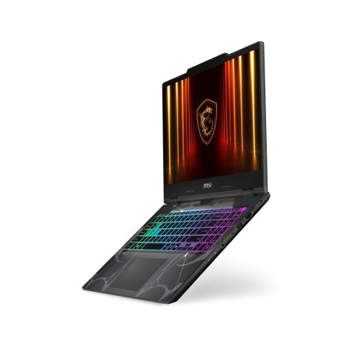 Лаптоп MSI Cyborg 15 B13WFKG, i7-13620H (10C/16T, up to 4.90GHz, 24 MB), GeForce RTX 5060 8GB GDDR7 572 AI TOPS, 15.6" FHD (1920x1080), 144Hz, IPS-Level, 16GB DDR5 5200MHz, 512GB PCIe Gen4x4 SSD, WiFi 6E, BT 5.3, 4 Zone RGB Kbd, NO OS, 55.2Whr, 2.1kg