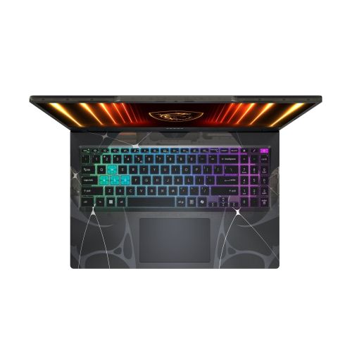 Лаптоп MSI Cyborg 15 B13WFKG, i7-13620H (10C/16T, up to 4.90GHz, 24 MB), GeForce RTX 5060 8GB GDDR7 572 AI TOPS, 15.6" FHD (1920x1080), 144Hz, IPS-Level, 16GB DDR5 5200MHz, 512GB PCIe Gen4x4 SSD, WiFi 6E, BT 5.3, 4 Zone RGB Kbd, NO OS, 55.2Whr, 2.1kg
