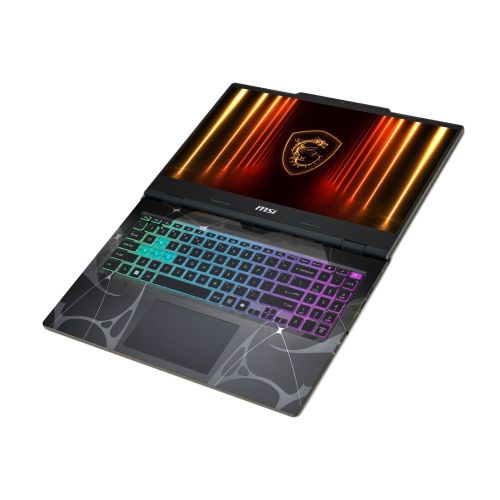 Лаптоп MSI Cyborg 15 B13WFKG, i7-13620H (10C/16T, up to 4.90GHz, 24 MB), GeForce RTX 5060 8GB GDDR7 572 AI TOPS, 15.6" FHD (1920x1080), 144Hz, IPS-Level, 16GB DDR5 5200MHz, 512GB PCIe Gen4x4 SSD, WiFi 6E, BT 5.3, 4 Zone RGB Kbd, NO OS, 55.2Whr, 2.1kg