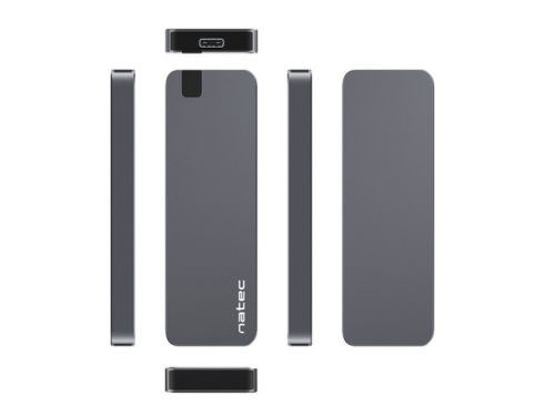 Кутия за твърд диск Natec External SSD Enclosure Rhino M.2 NVME USB-C 3.1 GEN 2 Aluminium