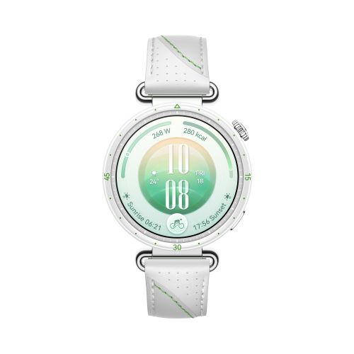 Часовник Huawei Watch GT 7  Konsu-B39LG White and Green Composite Leather + Huawei Freebuds SE 4 ANC, White