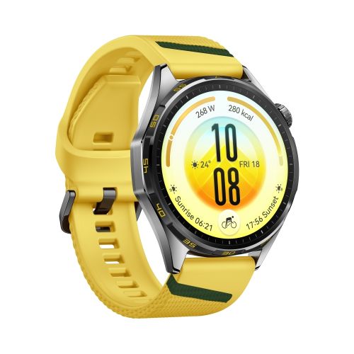 Часовник Huawei Watch GT 7  Atum-B39FY Yellow and Green Fluoroelastomer + Huawei Freebuds SE 4 ANC, White