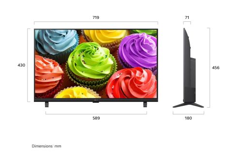 Телевизор LG 32LB650B3LA, 32" LED HD TV, 1366x768, DVB-T2/C/S2, webOS 26 Smart, ?5 AI Processor Gen9, Resolution Upscaler, Google Cast, AI, AI Sound Pro,  WiFi 5, HDR10 / HLG, eARC (HDMI 2), Airplay2, CI, LAN, USB, Bluetooth 5.3, Two Pole Stand, Black