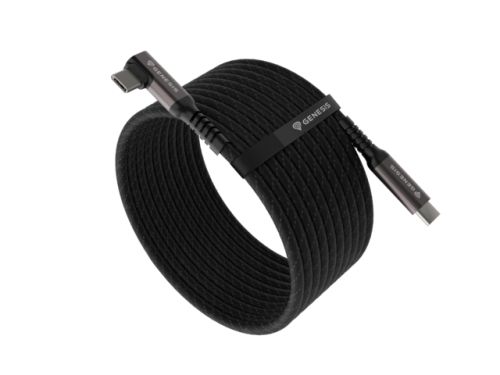 Кабел Genesis Cable USB-C M/M 3.1 GEN 2, 10GB/S PD60W VR, 5m, Black