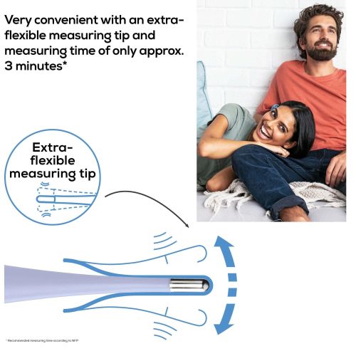 Термометър Beurer OT 20 BasalControl Basic - Ovulation thermometer; Suitable for oral & vaginal measurements; Can be disinfected, Waterproof, Measuring time: Up to 3 minutes