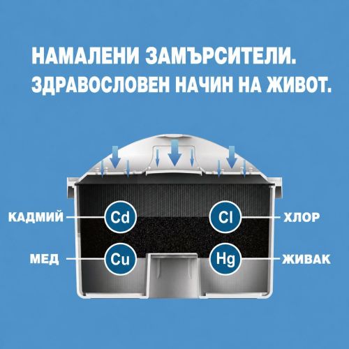 Кана за филтриране на вода Elekom EK-100PP, 2,5 л