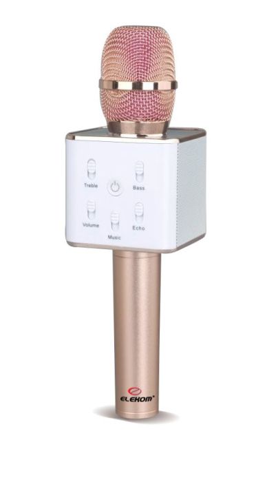 Караоке микрофон Elekom EK-Q7, 2x3W, батерия 1200 mAh