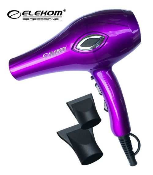 Сешоар Elekom EK-6600, 2000W, йонизация, лилав