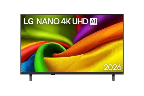 Телевизор LG 43NU850B3LA, 43" 4K Ultra HD Smart TV, 3840x2160, DVB-T2/C/S2, Alpha7 AI Processor Gen9, HDR10/ HLG, webOS 26 ThinQ, VRR / ALLM / HGiG, 4K Super Upscaling, WiFi 5, Voice Controll, Bluetooth 5.3, AirPlay 2, LAN, CI, HDMI eARC, AI Sound Pro, Go