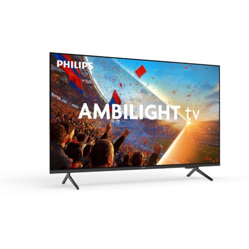 Телевизор Philips 50PUS8001/12, 50" 4K UHD LED, 3840x2160p, 60Hz, DVB-T/T2/T2-HD/C/S/S2, 3 sided Ambilight, CL+2.0, Perfect Pixel UHD, HDR10, HLG, Titan OS, Dolby Atmos, 3*HDMI, 2*USB, 802.11ac, BT 5.2, Easy Link 3.0, 20W RMS, Black