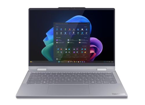 Лаптоп Lenovo ThinkBook 14 2-in-1 G6 Intel Core Ultra 5 325 (up to 4.5GHz, 12MB), 16GB DDR5-5600, 512GB SSD, 14" WUXGA (1920x1200) IPS, Glossy, Touch, Intel Graphics, FHD 1080p&IR Cam, Pen, WLAN, BT, Backlit KB, No FPR, 3 cell, DOS, 3Y Onsite