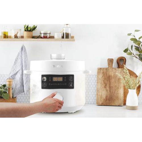 Мултикукър Tefal CY754130, Turbo Cuisine 5L (white), 1090W,  EPC, automatic prg (10) (inlc. Bake, Sous-vide, Slow-Cook, Ferment, Reheat), easy steam release
