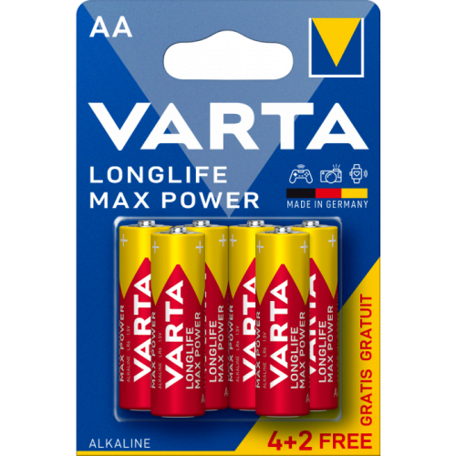 БАТЕРИЯ VARTA LR6 AA MAX POWER 4+2бр.