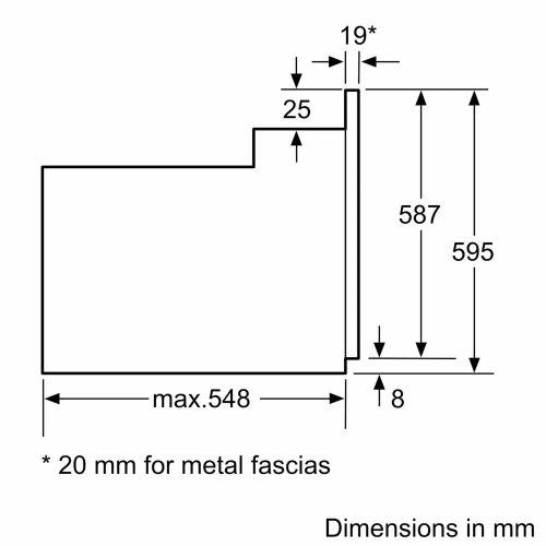 ФУРНА ЗА ВГРАЖДАНЕ BOSCH HBF154BS0 66л.