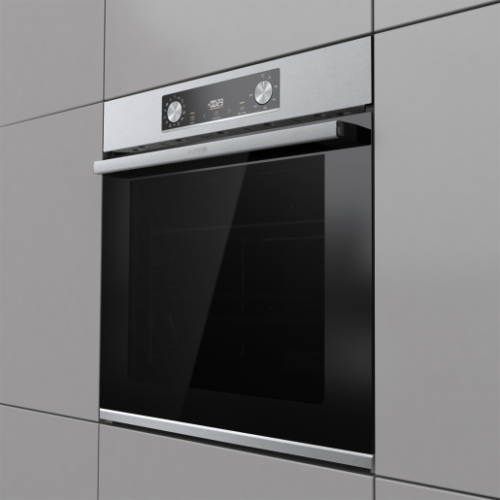 Фурна за вграждане Gorenje BPS6737E14X – 77 литра, пиролиза, AirFry, функция Пица, клас A+