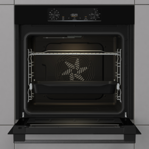 Фурна за вграждане Gorenje BO6735E05B – 77 литра, функция „Пица“, телескопични водачи, клас A