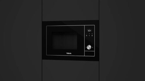 Микровълнова фурна за вграждане TEKA ML 8200 BIS – 20 литра, грил, сензорно управление, черна