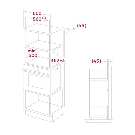 Микровълнова фурна за вграждане TEKA MWE 202 FI – 20 литра, грил, 8 програми, електронно управление
