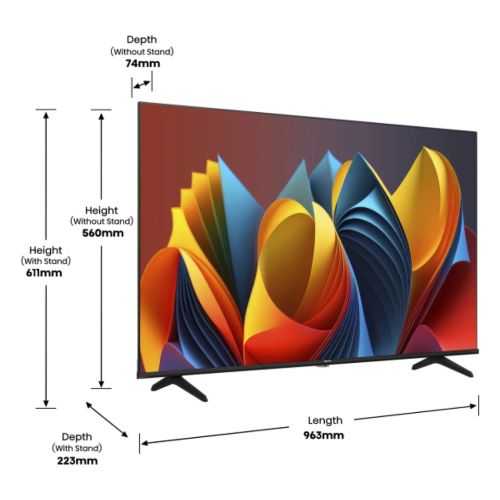 Телевизор HISENSE 43E7NQ – 43" (108 см), QLED, 4K Ultra HD, Smart TV, VIDAA