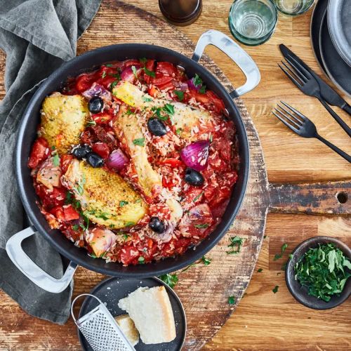 Дълбок тиган Tefal Unlimited G2557172 – 26 см, две дръжки, Titanium Anti-Scratch, Индукция