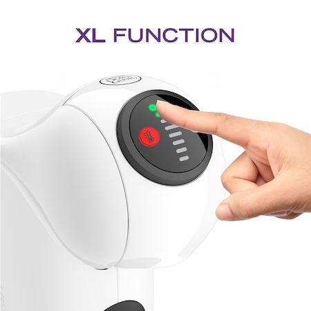 Кафемашина Krups KP243110 Genio S White – стил, персонализация и перфектно кафе всеки път