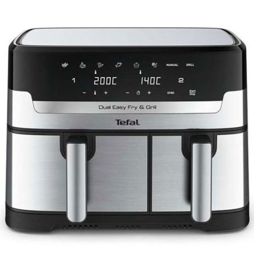 Еър Фрайър Tefal EY905D10, 2 отделни кошници 5.1 L + 3.2 L, Air Fry & Grill