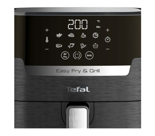 Еър фрайър Tefal EY505815 Easy Fry & Grill 2-in-1 – 4.2L, 1550W, горещ въздух + грил, 8 програми