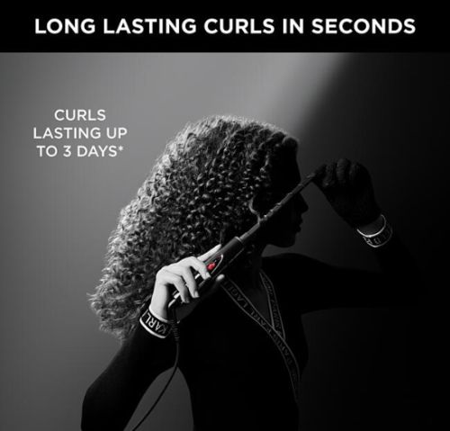 Маша Rowenta CF311LF0 Karl Lagerfeld – 10 mm тънък цилиндър, Keratin & Shine, 180°C, 30 сек нагряване