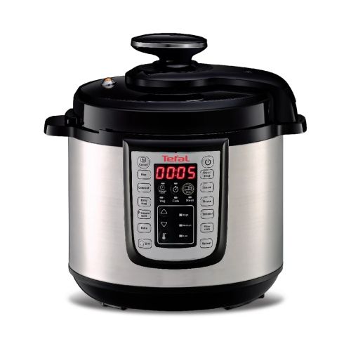 Мултикукър Tefal CY505EE0 Fast & Eco Pack – 6L, 25 програми, тенджера под налягане, сферична купа
