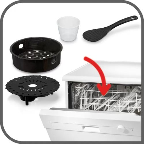 Мултикукър Tefal CY505EE0 Fast & Eco Pack – 6L, 25 програми, тенджера под налягане, сферична купа