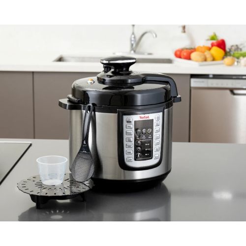 Мултикукър Tefal CY505EE0 Fast & Eco Pack – 6L, 25 програми, тенджера под налягане, сферична купа