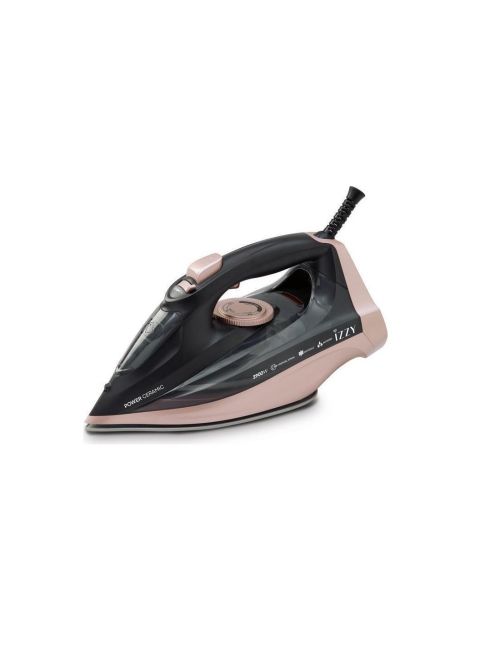 Ютия IZZY IZ-1108 Power Ceramic 2900W – парна ютия с керамична плоча, вертикална пара и антикапкова система