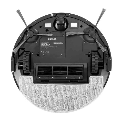 Робот прахосмукачка MUHLER Bobby 2 – 3в1 сухо почистване, моп и прахосмукачка, Wi-Fi, 2700 Pa, HEPA филтър