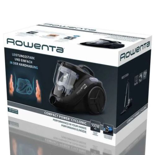 Прахосмукачка Rowenta RO3725EA Compact Power Cyclonic – без торба, 750 W, 1.5 L контейнер, HEPA филтър