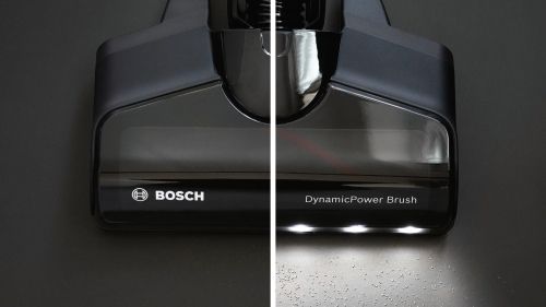 Акумулаторна вертикална прахосмукачка Bosch BCS711EXT Unlimited 7 – без торба, 18 V, 40 мин работа, 0.3 L контейнер, LED четка