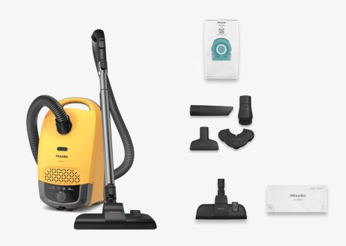 Прахосмукачка Miele Guard M1 Sunset Yellow – с торба, 890 W, 4.5 L, AirClean филтър, ComfortFit