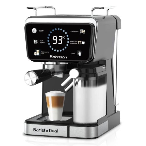 Кафемашина Rohnson R-98082 Hot&Cold Barista Dual – 20 bar, 1350 W, горещо и студено еспресо, автоматична пяна