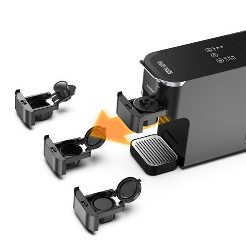 Мултикапсулна кафемашина Rohnson R-98055 – 20 bar, 1.5 L резервоар, 7 програми, Nespresso/Dolce Gusto/Lavazza Blue/ESE/мляно кафе