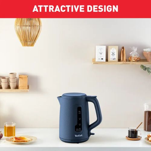 Електрическа кана Tefal Morning Kettle 1.7 L – мощност 2400 W, анти-варовиков филтър, 360° основа