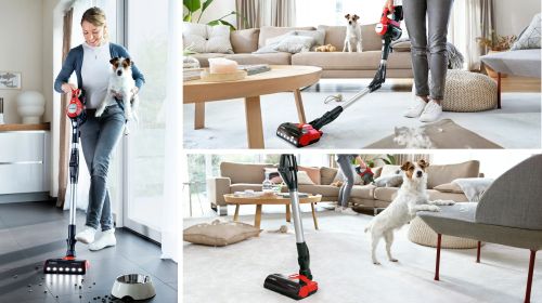 Прахосмукачка Bosch Unlimited 7 ProAnimal BBS711ANM – безжична 2 в 1, 18 V, до 40 мин, циклонна, AllFloor ProAnimal четка с LED