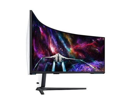 Монитор Samsung LS57CG952, 57" Odyssey Neo G95NC 57" Quantum Mini-LED Dual UHD, 7680x2160, 240Hz 1ms, HDMI, USB Hub, White/Black