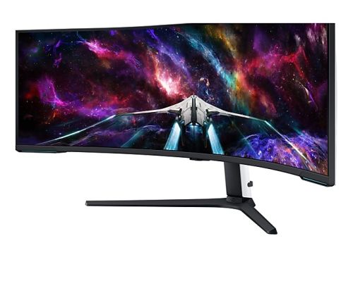 Монитор Samsung LS57CG952, 57" Odyssey Neo G95NC 57" Quantum Mini-LED Dual UHD, 7680x2160, 240Hz 1ms, HDMI, USB Hub, White/Black