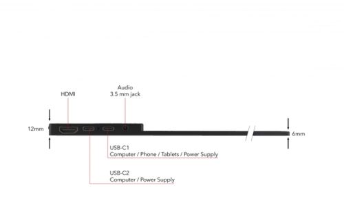 Монитор Verbatim PMT-15 4K Portable Touchscreen Monitor 15.6" 4K Ultra HD Metal Housing