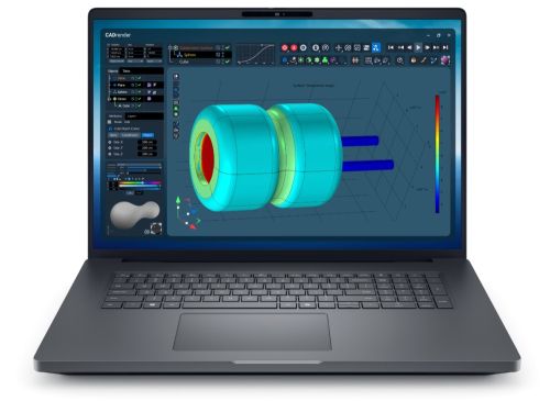 Лаптоп Dell Pro Max 18 Plus MB18250, Intel Ultra 7 265HX, vPro (13TOPS NPU, 20 cores, up to 5.30 GHz), 18" QHD+ (2560x1600), 500 nits, 32GB: 2x16GB 6400 MTs DDR5, 1TB SSD, NVIDIA RTX PRO 3000 12GB GDDR7, 8MP IR Cam and Mic, Wi-Fi 7, FPR, Backlit Kb, Win11